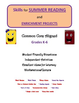 Preview of Skills for Summer Reading and Enrichment Projects