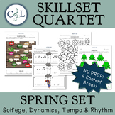 Skillset Quartet: Spring Set (Solfege, Dynamics, Tempo, Rhythm)
