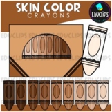 Skin Color Crayons Clip Art Set {Educlips Clipart}
