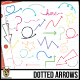 Skinny Dotted Arrows, 16 Colors