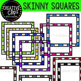 Skinny Square Frames {Creative Clips Clipart}