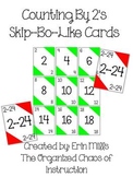 Skip-Bo-Like Counting By 2's Game Cards