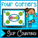 Skip Count By 2, 5, and 10: 4 Corners Game