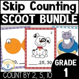 Skip Counting by 2, 5 and 10 Math Games Scoot Bundle First Grade