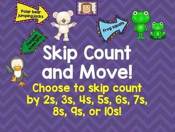 Preview of Skip Count and Move Brain Breaks