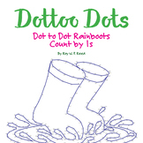 Skip Count by 1s, Dot to Dot Spring Rainboots Math Activity