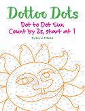 Skip Count by 2s, Start at 1, Dot to Dot Spring Sun Math Activity
