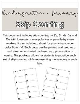 Preview of Skip Counting