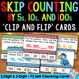 Skip Counting Numbers by 5 10 100 Task Cards Activity Skip