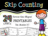 Skip Counting - 24 Print & Go Printables