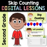 Skip Counting 2nd Grade Interactive Google Slides | Math Review