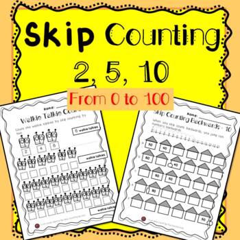 Preview of Skip Counting 2s, 5s, and 10s for 2nd Grade Math