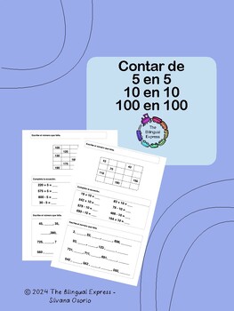 Preview of Skip Counting 5s, 10s, 100s - Spanish