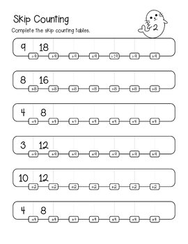 Skip Counting Activities 1 to 10 by New Worksheets Plus | TPT