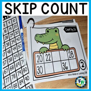 Preview of Skip Counting Activity Books {Count by 2s, 5s, 10s} - Print or Digital