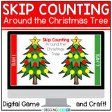 Skip Counting Around the Christmas Tree Digital Game and Craft