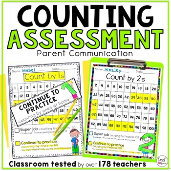 Preview of Skip Counting Worksheets and Assessment - Parent Communication