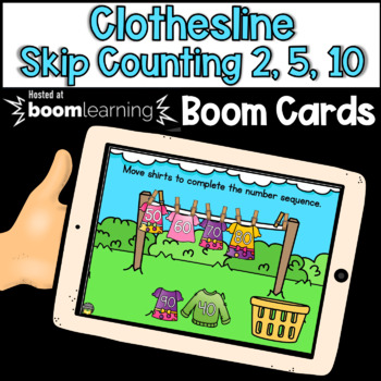 Preview of Skip Counting BOOM cards | Digital NO-PREP task cards | Distance Learning