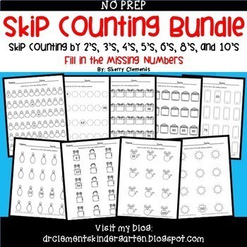 Preview of Skip Counting BUNDLE | Worksheets