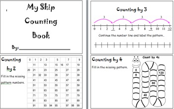 Preview of Skip Counting Book