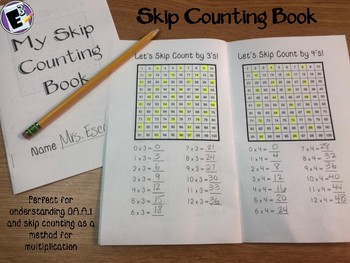 Preview of Skip Counting Book