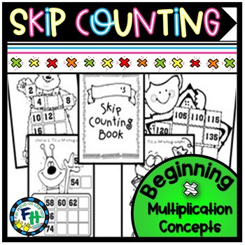 Preview of Skip Counting Book (Beginning Multiplication Concepts)