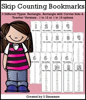 Preview of Skip Counting Bookmarks