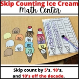 Skip Counting Build an Ice Cream Cone Math Center - 5, 10 