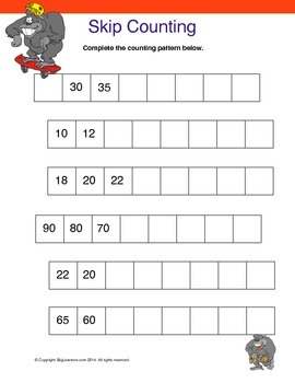 Skip Counting By 2's, 5's, and 10's by Biglearners | TpT