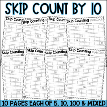Skip Counting By 5s, 10s and 100s by The Mountain Teacher | TpT