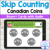 Skip Counting Canadian Coins Boom™ Cards - Financial Literacy