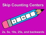 Skip Counting Center 2s, 5s, 10s, 25s, and backwards
