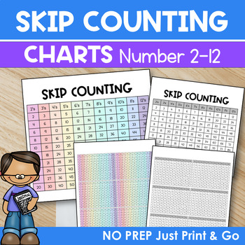 Free Printable Skip Counting Charts (Skip Counting From 2-10!)