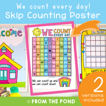 Preview of Skip Counting Classroom Wall Poster