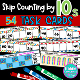 Skip Counting Clip Cards 1by 10s Task Cards within 100