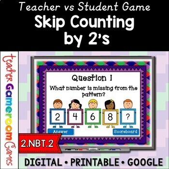 Preview of Skip Counting by 2's Powerpoint Game
