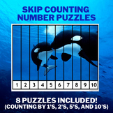 Skip Counting Easy Prep Puzzles (Orca/Killer Whale Themed!