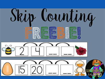 Preview of Skip Counting FREEBIE for students with Special Needs