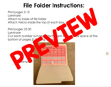 Skip Counting File Folder Activities