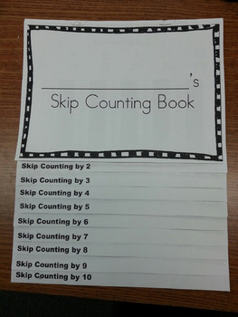 Preview of Skip Counting Flipbook