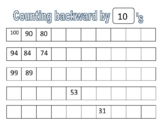 Skip Counting Grid (Forward & Backward by 2's, 5's & 10's)