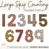 Skip Counting Large Number Display | DESERT NEUTRAL | Boho