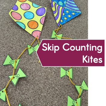 Preview of Skip Counting by 2, 5, 10, 50, and 100 Math Craft / Spring Activity