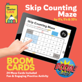 Skip Counting Maze Boom Cards | by 2s, 5s & 10s | Distance
