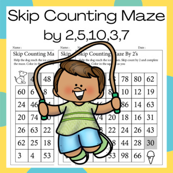 counting by 2s 5s 10s 3s worksheet teaching resources tpt