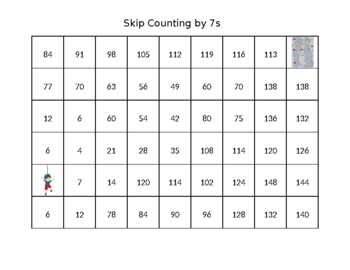 Skip Counting Mazes 7s Skip Counting by 7s Worksheets - Paths, Mazes ...