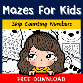 Preview of Free Skip Counting Worksheets, Free Skip Counting Printable, Skip Counting Mazes