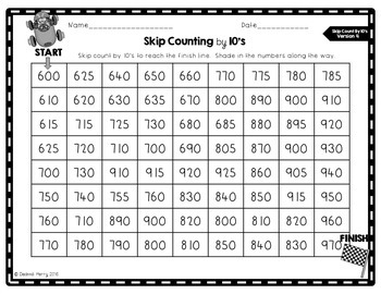 Skip Counting Mazes- Skip Counting by 5s and 10s by Deanna Perry
