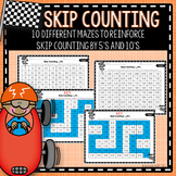 Skip Counting Mazes- Skip Counting by 5s and 10s