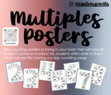 Skip Counting Multiples Posters 1-12